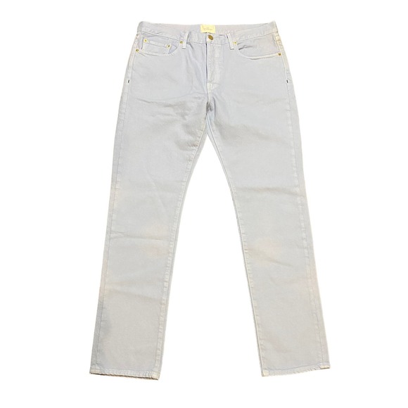 $175 Sid Mashburn Slim Straight Jeans Light Blue Men's 36x32 - Picture 1 of 5